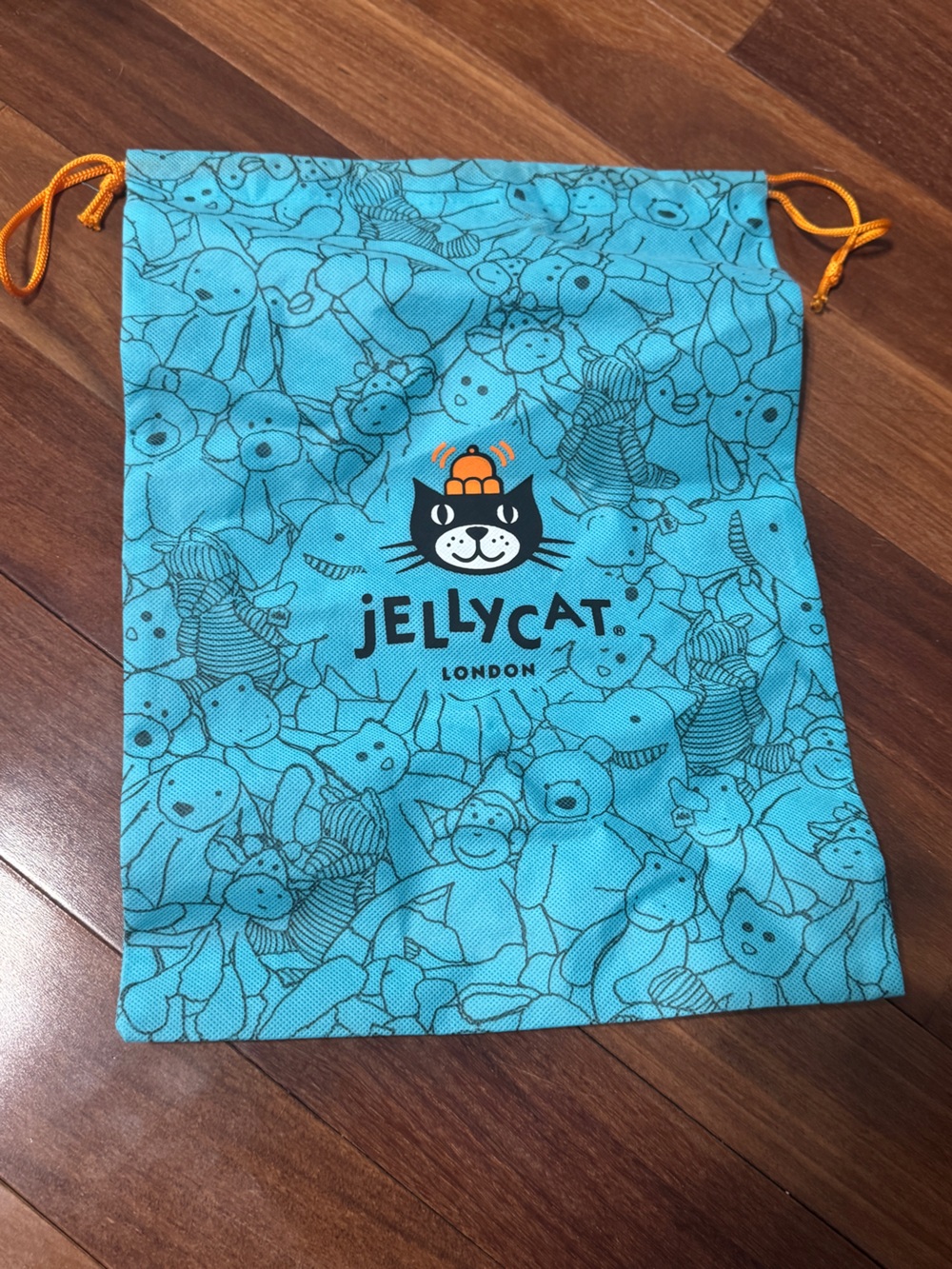 Jellycat drawstring dust bag 11” x 15”